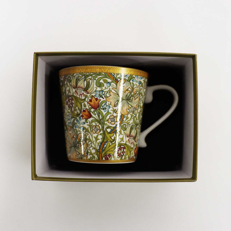 Dyme Bone China Conical Mug Single In Gift Box - Golden Lily image number 2